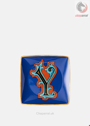 بشقاب دکوری ورساچه ایتالیا  VERSACE ALPHABET UNTERTELLER Y 12 CM