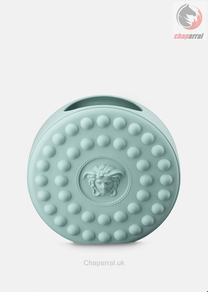 گلدان ورساچه ایتالیا VERSACE  RUNDE LA MEDUSA VASE MIT NIETEN