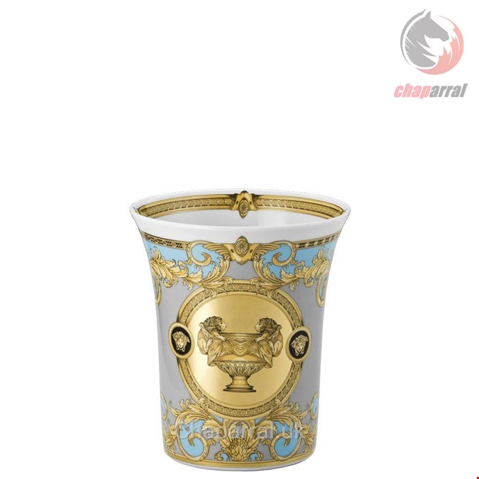 گلدان روزنتال آلمان Rosenthal meets Versace Dekovase Prestige Gala Bleu Vase 18 cm