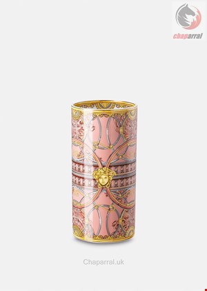 گلدان ورساچه ایتالیا VERSACE SCALA DEL PALAZZO ROSA VASE 24 CM