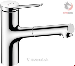 شیر مخلوط ظرفشویی شلنگ دار هانس گروهه آلمان Hansgrohe Zesis M33 214mm Einhebel Küchenarmatur chrom 74800000