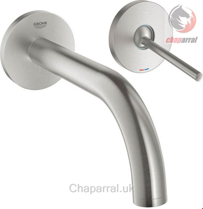 شیر مخلوط روشویی توکار گروهه آلمان GROHE Atrio 2 Loch Waschtischbatterie 19287 supersteel 19287DC3