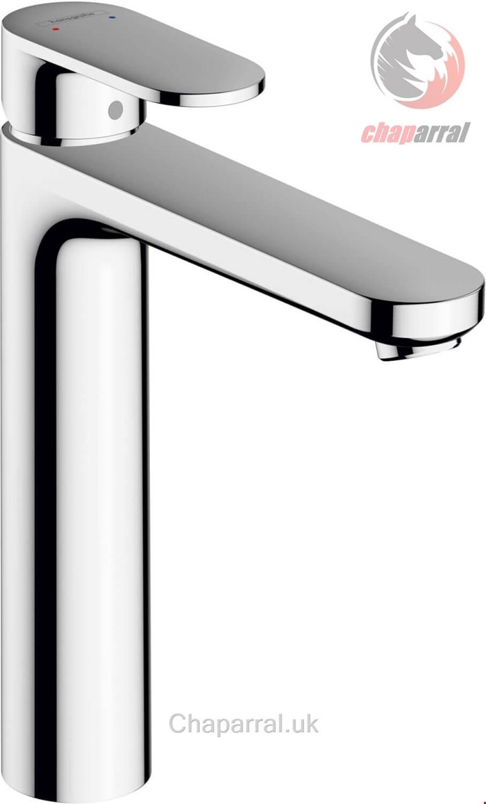 شیر مخلوط روشویی پایه بلند هانس گروهه آلمان Hansgrohe Vernis Blend 190 mit Zugstangen Ablaufgarnitur chrom  71552000