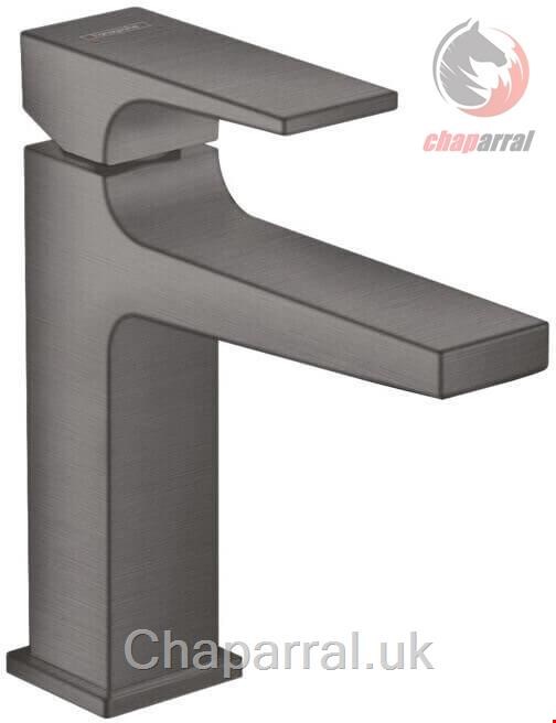 شیر مخلوط روشویی پایه کوتاه هانس گروهه آلمان Hansgrohe Metropol 110 Einhebel Waschtischmischer 135mm mit Push Open Ablaufgarnitur schwarz chrom gebürstet 32507340