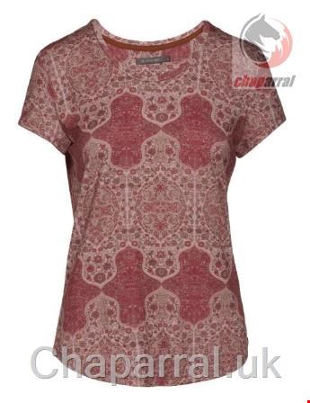 بلوز راحتی آستین کوتاه زنانه اسنزا هلند ESSENZA Saona Giulia Rose Top Kurzarm