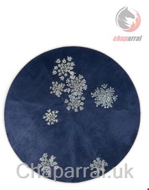 قالیچه گرد اسنزا هلند ESSENZA Lauren Indigo Blue Teppich