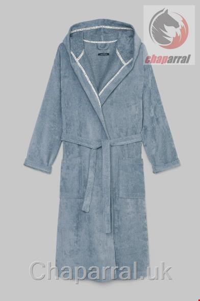 حوله حمام تن پوش مردانه و زنانه مارک او پلو آلمان MARC O POLO LIVING BADEMANTEL MODELL ESKO AUS BAUMWOLL-FROTTIER  Blau