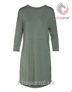 لباس خواب زنانه اسنزا هلند ESSENZA Lykke Uni Lorbeergrün Nachthemd ¾ Arm