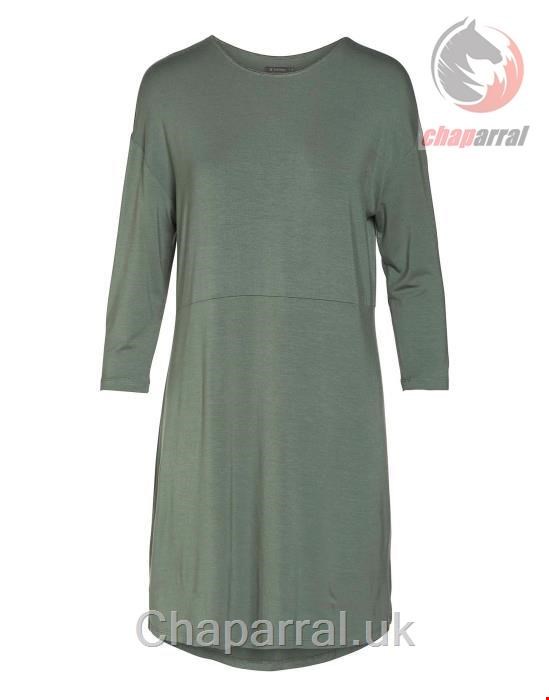 لباس خواب زنانه اسنزا هلند ESSENZA Lykke Uni Lorbeergrün Nachthemd ¾ Arm