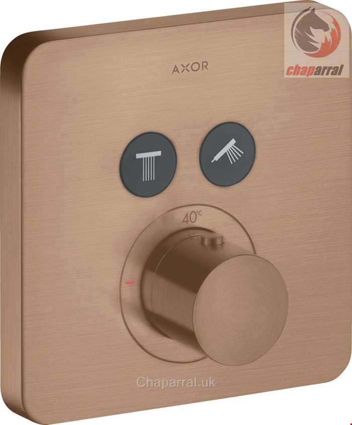 شیر حمام توکار هانس گروهه آلمان Hansgrohe Axor Shower softsquare 36707 Brushed Red Gold 36707310