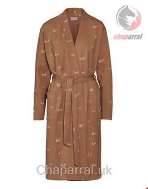 روبدوشامبر زنانه اسنزا هلند Essenza Covers Co Marle Booby trap Haselnussbraun Kimono