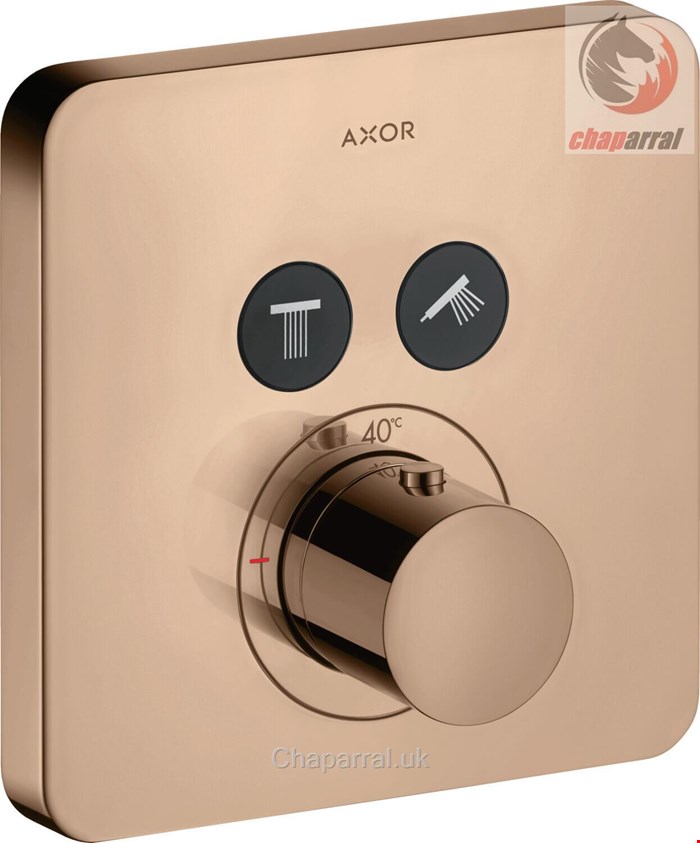 شیر حمام توکار هانس گروهه آلمان Hansgrohe Axor Shower softsquare 36707 Polished Red Gold 36707300