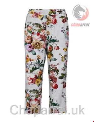 شلوار برمودا زنانه اسنزا هلند ESSENZA Rosie Fleur Grau Hose 3/4 