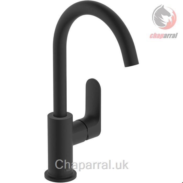 شیر مخلوط روشویی پایه بلند هانس گروهه آلمان Hansgrohe Rebris S 210 Einhebel Waschtischarmatur 72536 mattschwarz