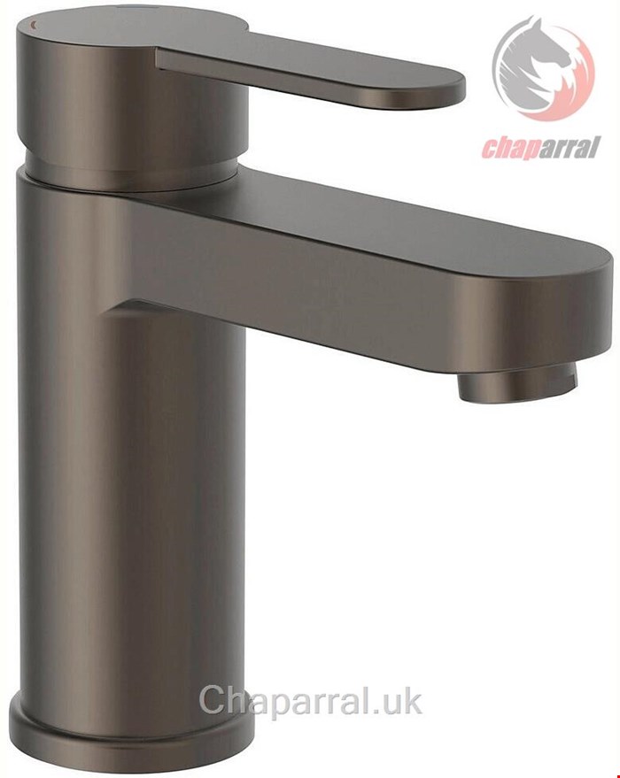 شیر مخلوط روشویی پایه کوتاه شوت Schütte Elephant Einhebel Waschtischarmatur 157mm mit Pop Up Ablauf graphit matt 34212