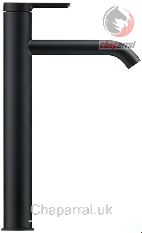 شیر مخلوط روشویی پایه بلند دوراویت Duravit C1 XL 166mm 110400020 ohne Ablaufgarnitur schwarz matt C11040002046