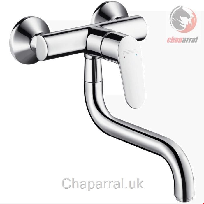 شیر مخلوط ظرفشویی هانس گروهه آلمان Hansgrohe Focus Festauslauf Wandarmatur Chrom Hochdruck 318250