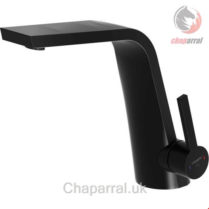 شیر مخلوط روشویی اشتاینبرگ آلمان Steinberg Serie 260 Waschtisch Einhebelmischer ohne Ablaufgarnitur schwarz matt 26010101S