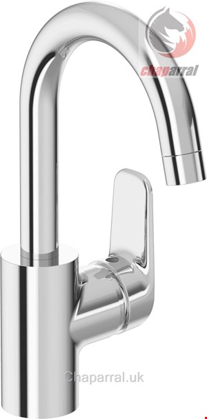 شیر مخلوط روشویی پایه بلند ایدیل استاندارد Ideal Standard CeraFlex mit hohem Auslauf 146mm mit Ablaufgarnitur chrom B1716AA