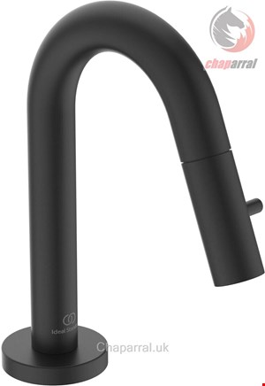 شیر دکمه فشاری روشویی ایدیل استاندارد Ideal Standard IdealStream 126mm F2842 silk black F2842XG