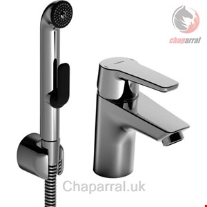 شیر مخلوط روشویی پایه کوتاه  دوش دار هنسا Hansa Hansapolo Chrom 103 mm 51462293
