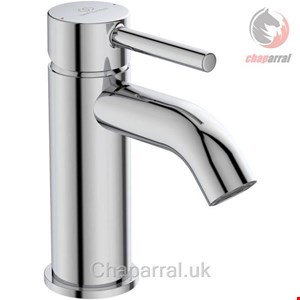 شیر مخلوط روشویی پایه کوتاه ایدیل استاندارد Ideal Standard Ceraline Push open 100mm chrom  BC822AA