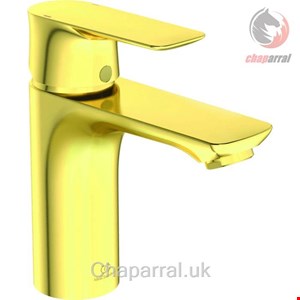 شیر مخلوط روشویی پایه کوتاه ایدیل استاندارد Ideal Standard Connect Air mit Ablaufgarnitu A7021 brushed gold A7021A2