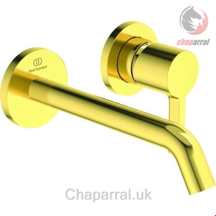 شیر مخلوط روشویی توکار ایدیل استاندارد Ideal Standard Joy Wand Waschtischarmatur 180mm brushed gold A7378A2