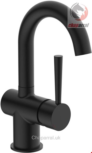 شیر مخلوط روشویی پایه بلند شوت Schütte Cornwall mit mit Ablaufgarnitur Pop Up schwarz matt  79016