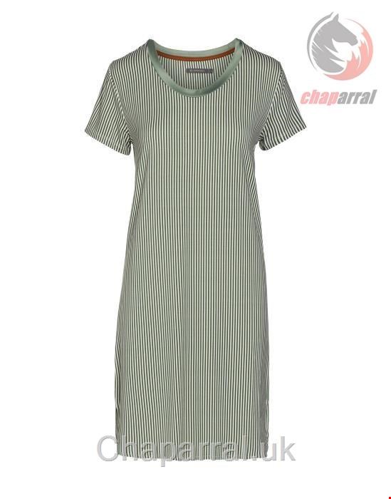 لباس خواب زنانه اسنزا هلند ESSENZA Loreen Striped Lorbeergrün Nachthemd