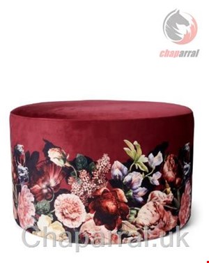 پاف گرد اسنزا هلند ESSENZA Anneclaire Cherry Pouf