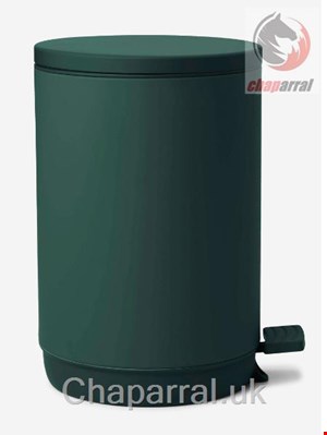 سطل زباله پدالی 5 لیتری مارک او پلو آلمان MARC O POLO LIVING TRETEIMER MODELL THE CURVE MIT SOFT-TOUCH-OBERFLÄCHE Dunkelgrün