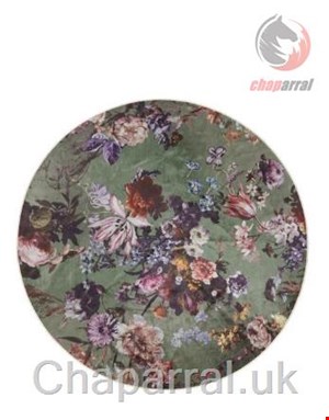 قالیچه گرد اسنزا هلند ESSENZA Isabelle Forest Green Teppich