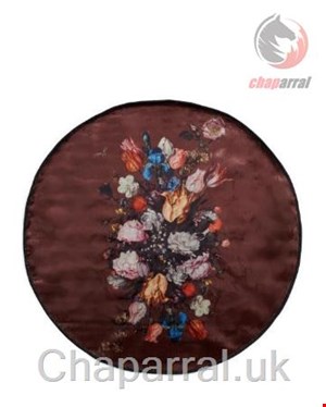 قالیچه گرد اسنزا هلند ESSENZA Beautiful Bouquet Braun Teppich klein 