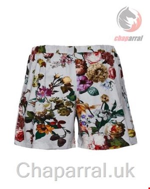 شلوارک زنانه اسنزا هلند ESSENZA Natalie Fleur Grau Kurze Hose