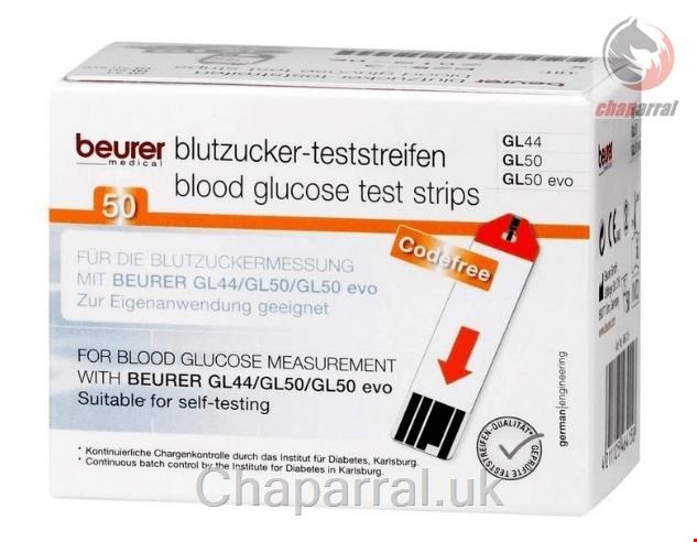 نوار تست قند خون 50 عددی بیورر آلمان Beurer GL44/50 Teststreifen 50 Stk