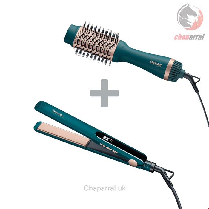 برس حرارتی صاف کننده فر کننده و اتو مو بیورر آلمان  Beurer 2-in-1  HC 45 HS 50 Ocean
