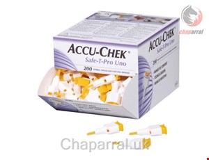 سوزن لانست تست قند خون 200 عددی اکیو چک آلمان Accu-Chek Safe T Pro Uno II (200 Stk.)