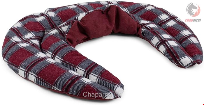 پد گرمایشی سرمایشی گردن جیرافنلند آلمان Giraffenland heat pillow flannel checked red
