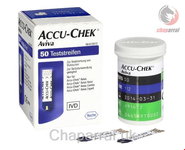 نوار تست قند خون 50 عددی اکیو چک آلمان Accu-Chek Aviva Teststreifen Plasma II (50 Stk.)