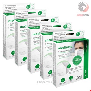 ماسک تنفسی مدیسانا آلمان medisana RM 100 -25er Paket-5 - 5 FFP2 Atemschutzmaske