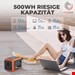  ژنراتور برق خورشیدی قابل حمل بلوتی BLUETTI Stromerzeuger-BLUETTI AC50S Orange Solar Stromerzeuger mit SP120 120W