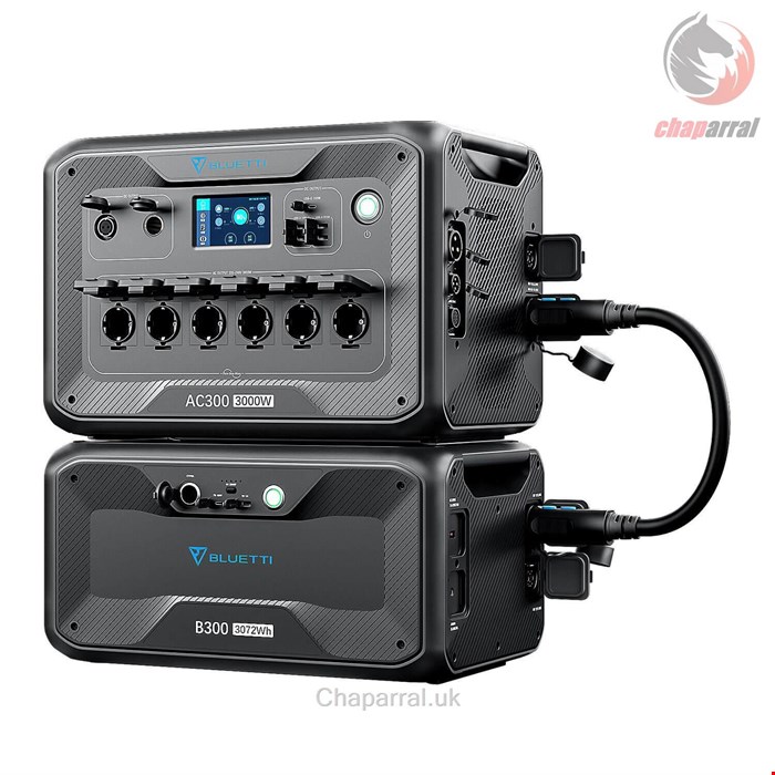 ژنراتور برق خورشیدی قابل حمل بلوتی BLUETTI Stromerzeuger -BLUETTI Erweiterbare Stromerzeuger AC300 und B300 