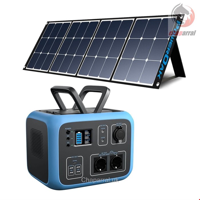ژنراتور برق خورشیدی با پنل قابل حمل بلوتی BLUETTI Stromerzeuger -BLUETTI AC50S BLUE Solar Stromgenerator mit SP120 120W
