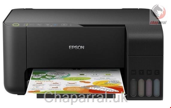 پرینتر چند کاره جوهر افشان رنگی اپسون ژاپن Epson ET-2710 schwarz Multifunktionsdrucker, (WLAN (Wi-Fi)