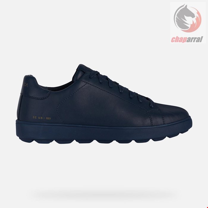 کتانی مردانه جی اوکس GEOX NIEDRIGE SNEAKERS Spherica Ecub-1 Herr Marineblau