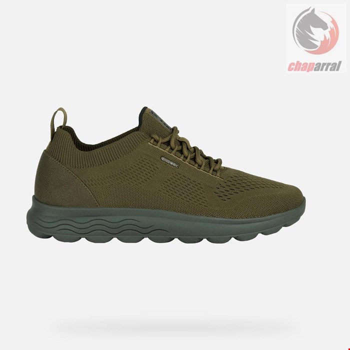  کتانی مردانه جی اوکس GEOX SNEAKERS AUS STOFF Spherica Herr Militärgrün