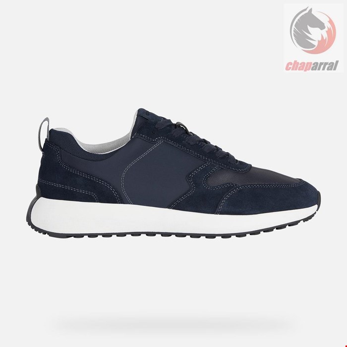 کتانی مردانه جی اوکس GEOX NIEDRIGE SNEAKERS Volpiano Herr Marineblau