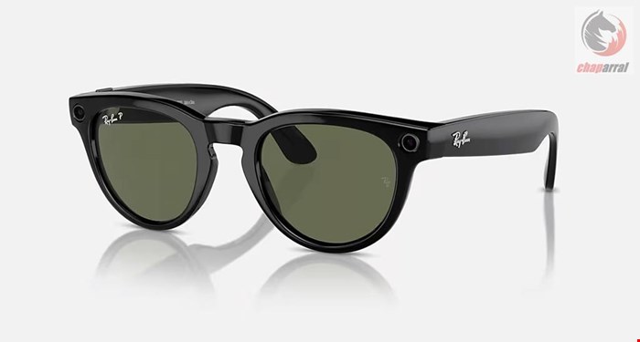 عینک مردانه هوشمند متا ریبن ایتالیا RAY-BAN META HEADLINER RAHMEN Glänzend Schwarz GLÄSER Grün