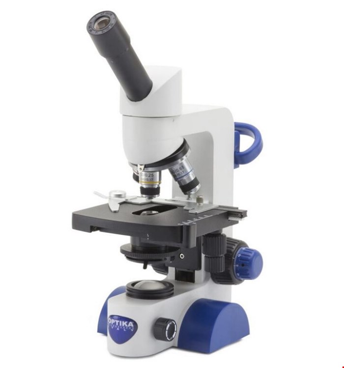 میکروسکوپ اپتیکا ایتالیا OPTIKA Mikroskop B-63, mono, 40-600x, LED, Akku, Kreuztisch